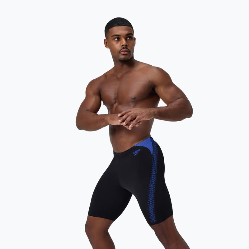 Jammer da nuoto da uomo Speedo Hyper Boom Splice black/cobalt pop 4