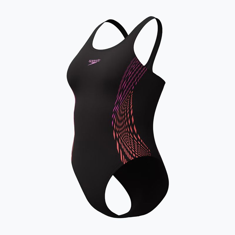Costume da bagno intero da donna Speedo Placement Muscleback neon violet 3