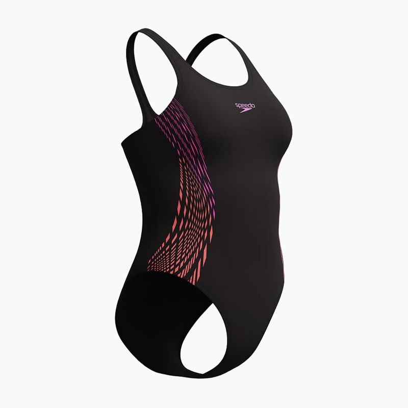Costume da bagno intero da donna Speedo Placement Muscleback neon violet 4