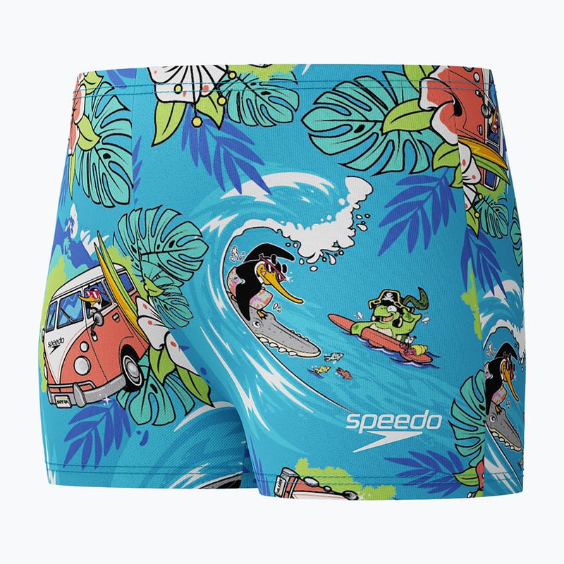 Speedo Learn To Swim Digital Allover Aquashort boxer nuoto bambino picton blu 3