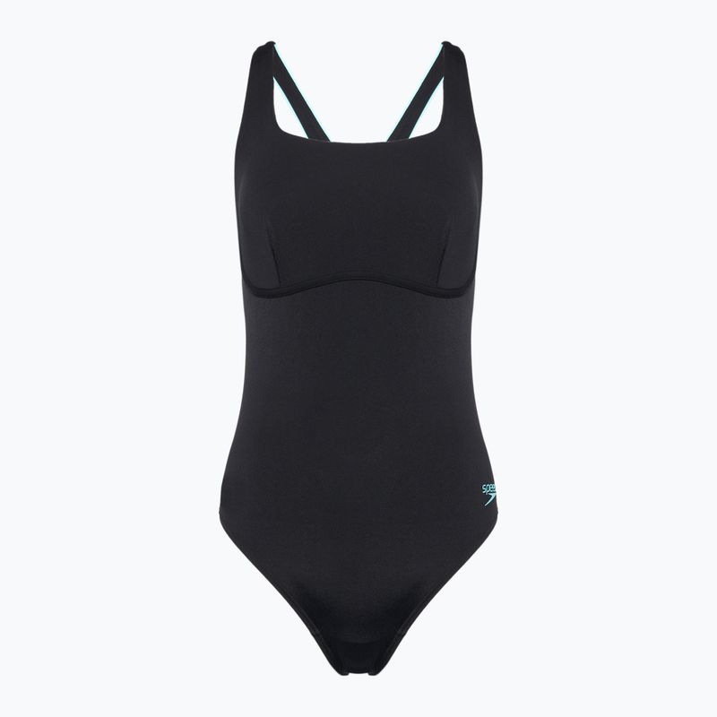 Costume intero da donna Speedo Flex Band con reggiseno antracite