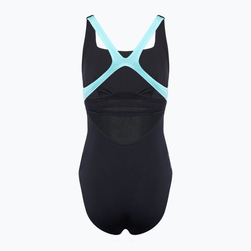 Costume intero da donna Speedo Flex Band con reggiseno antracite 2