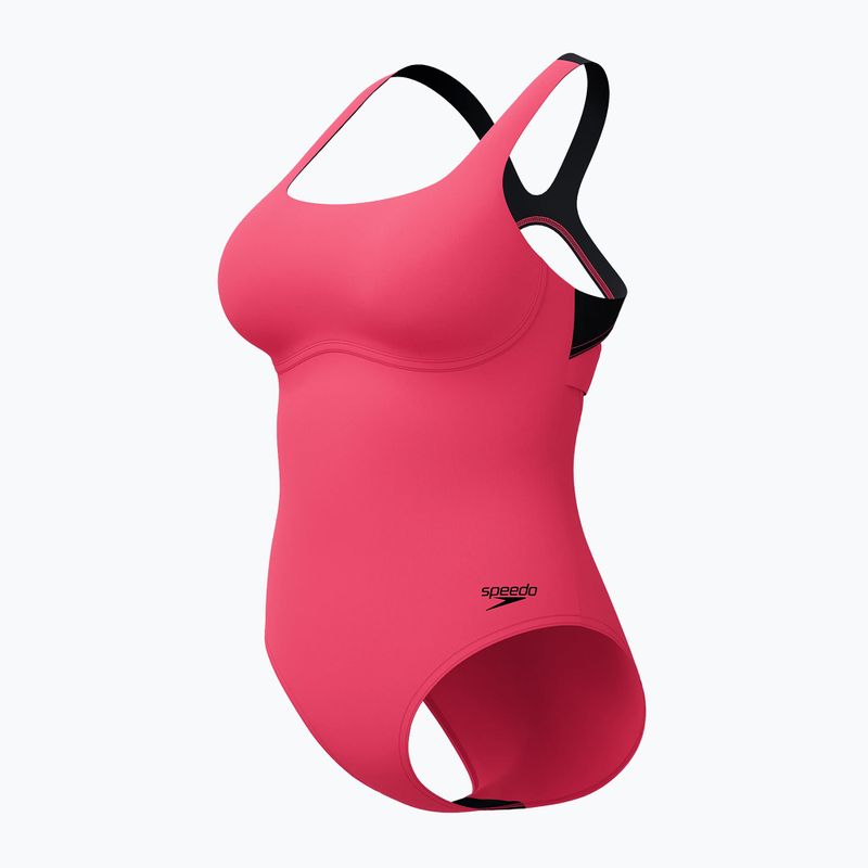 Costume da bagno intero donna Speedo Flex Band with Swim Bra raspbery fill/vermilion/punch 9