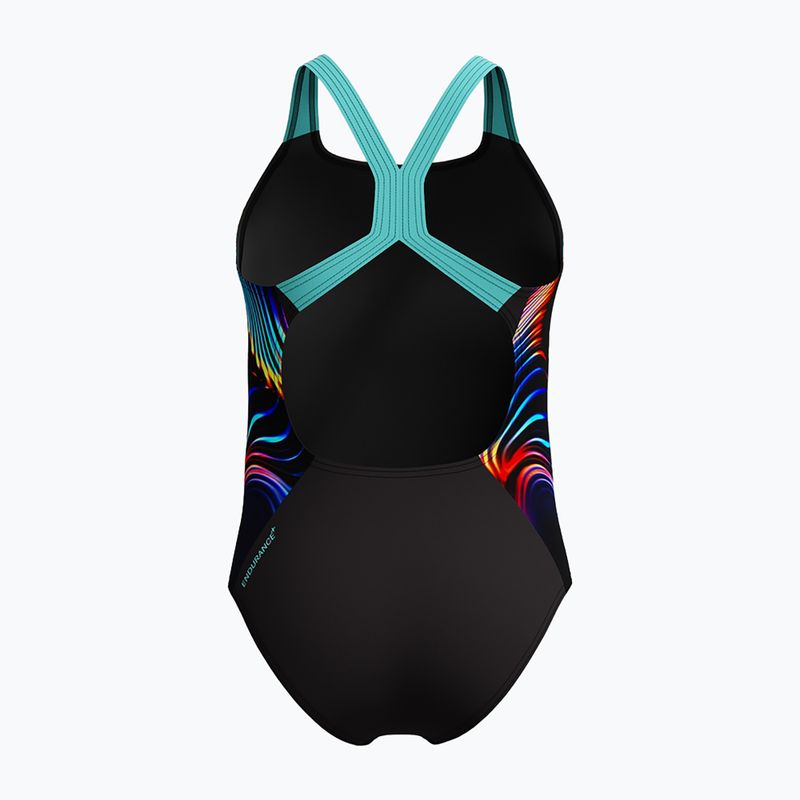 Costume da bagno intero per bambini Speedo Digital Placement Powerback arctic glass 2