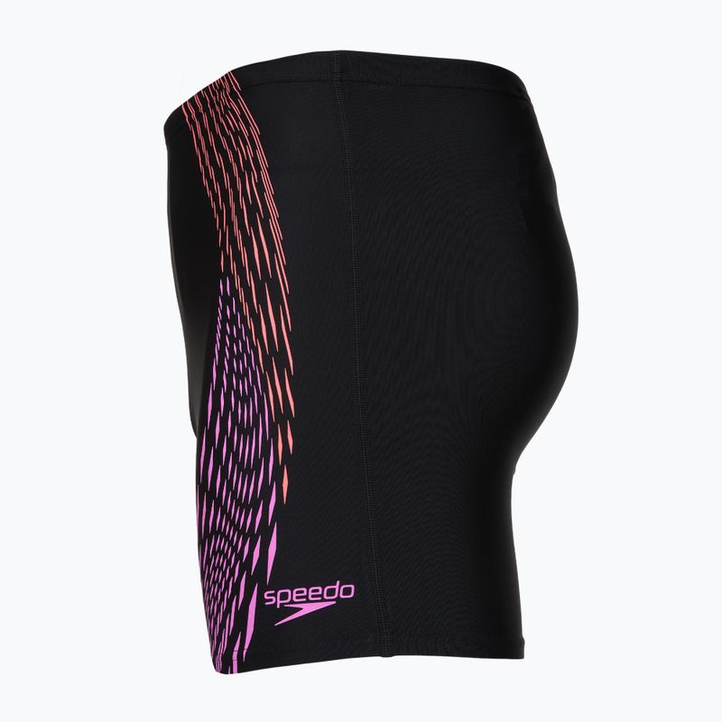 Jammer da nuoto da uomo Speedo Duo Logo Print Mid Jammer black/coral sands/neon violet 3
