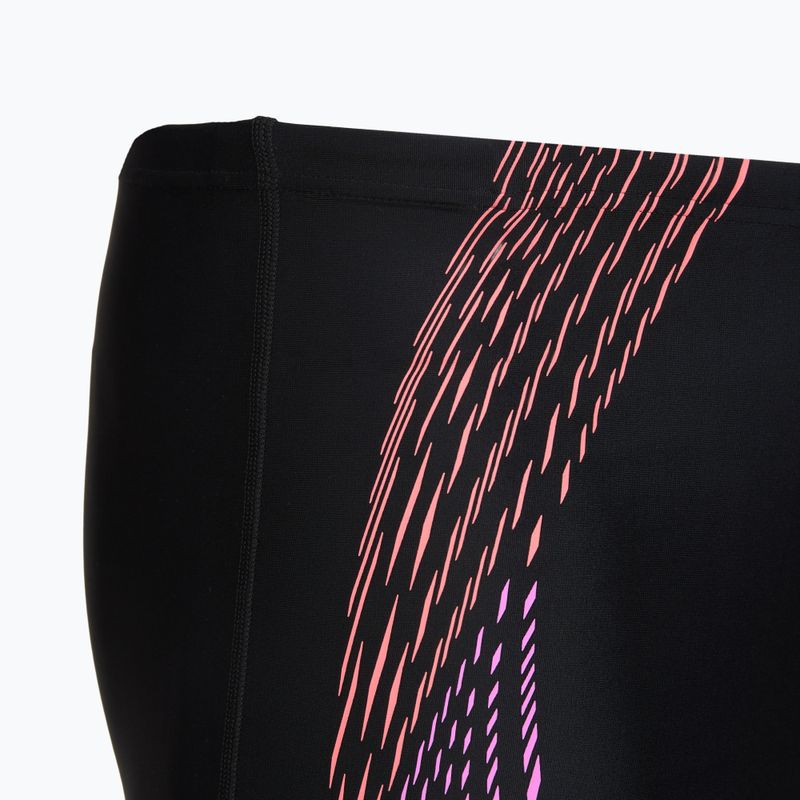 Jammer da nuoto da uomo Speedo Duo Logo Print Mid Jammer black/coral sands/neon violet 4