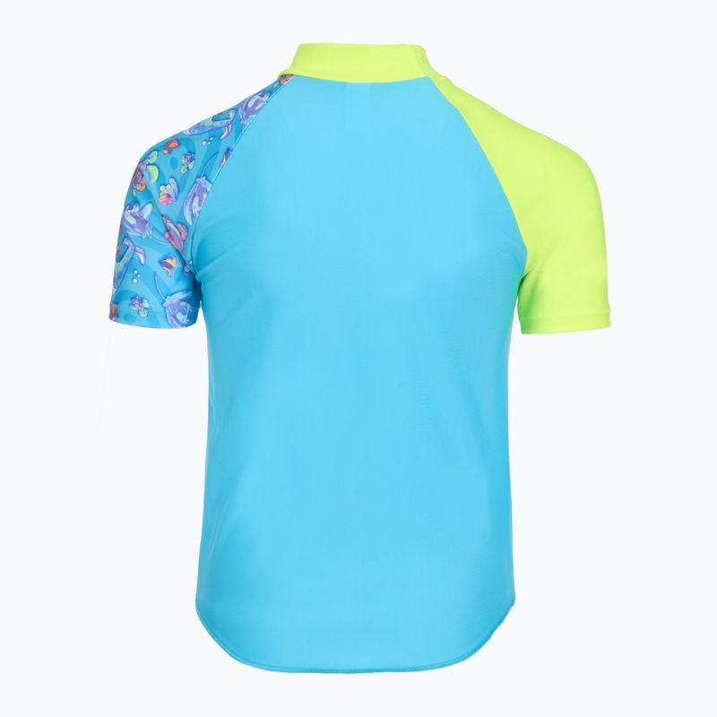 Costume da bagno uomo a due pezzi Speedo Learn To Swim Digital Rash Top Set turkish sea 4