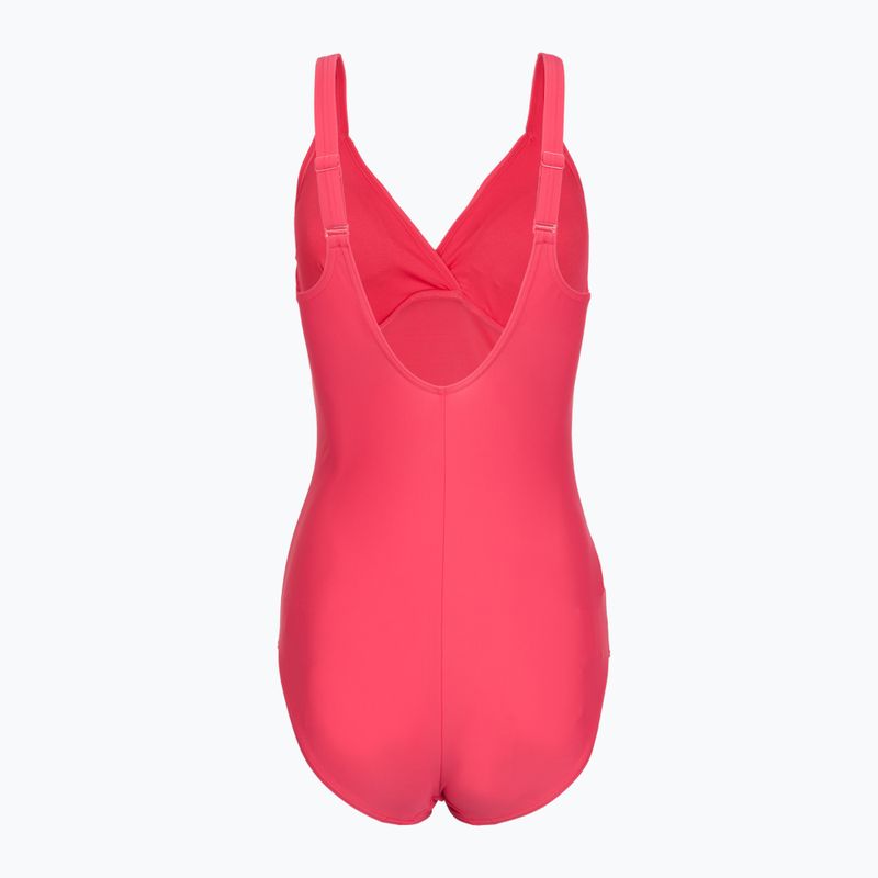 Costume da bagno intero donna Speedo Shaping Cross Knot raspberry fill/vermilion/punch 2