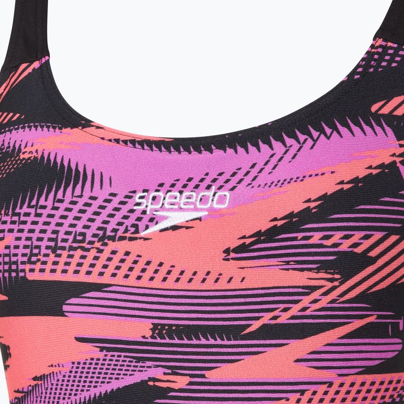 Speedo HyperBoom Placement Muscleback, costume intero da donna in sabbia corallina 3