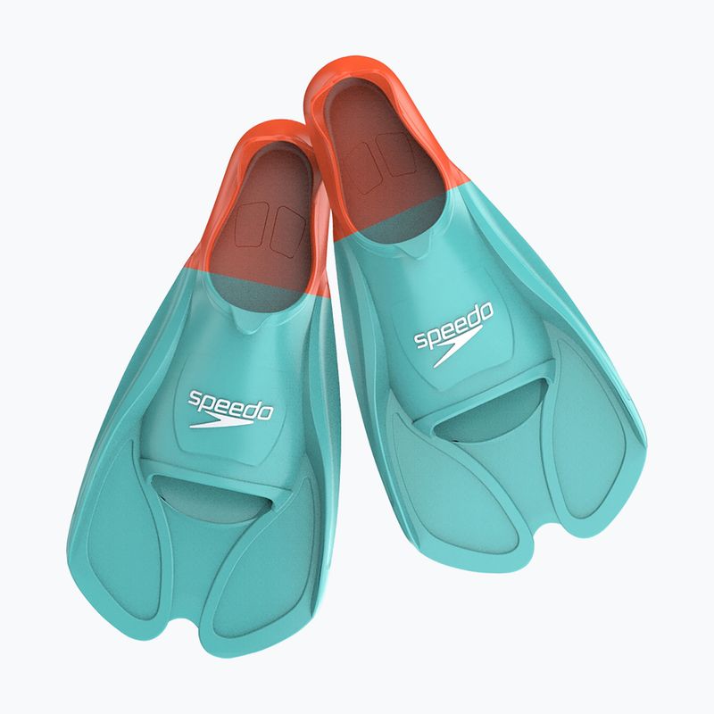 Pinne da nuoto Speedo Biofuse Training in vetro artico/arancione vulcanico