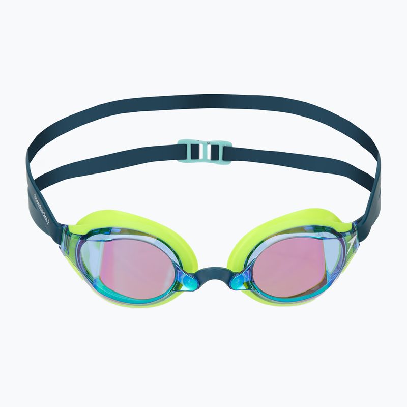 Occhiali da nuoto Speedo Fastskin Speedsocket 2 Mirror iper giallo/cobalto/meraldo 2