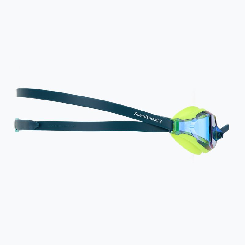 Occhiali da nuoto Speedo Fastskin Speedsocket 2 Mirror iper giallo/cobalto/meraldo 3