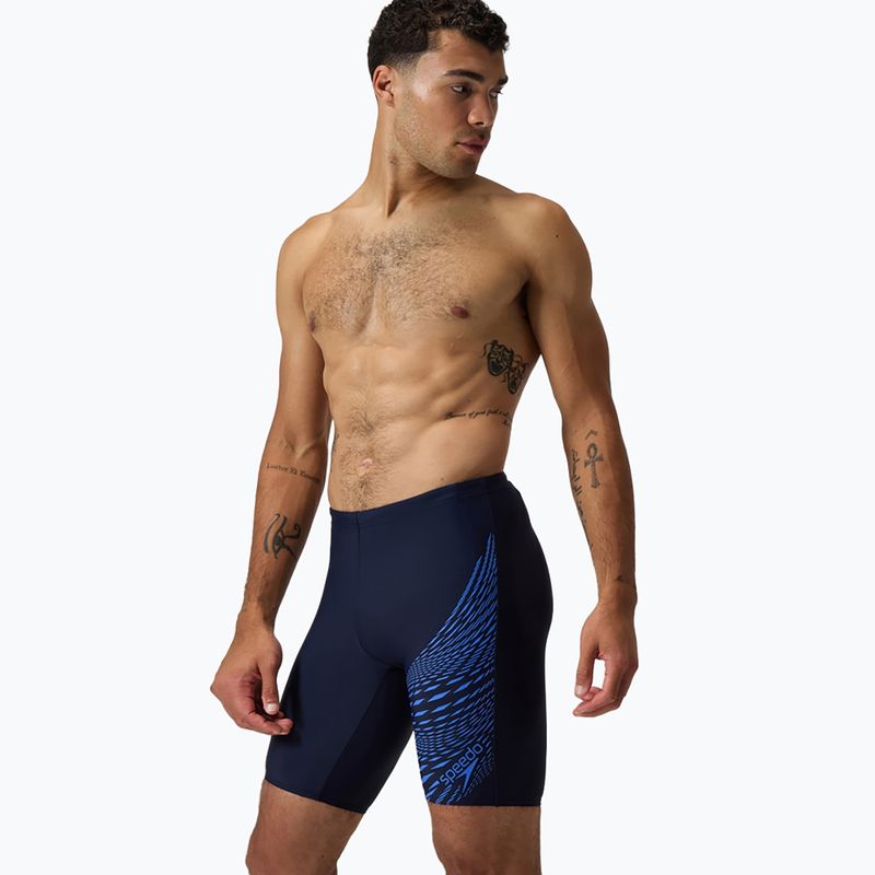 Jammer da nuoto da uomo Speedo Medley Logo Jammer navy/cobalt pop 5