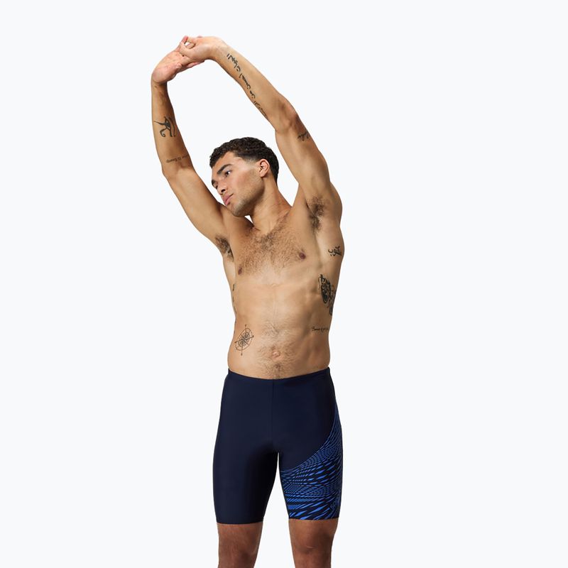 Jammer da nuoto da uomo Speedo Medley Logo Jammer navy/cobalt pop 8