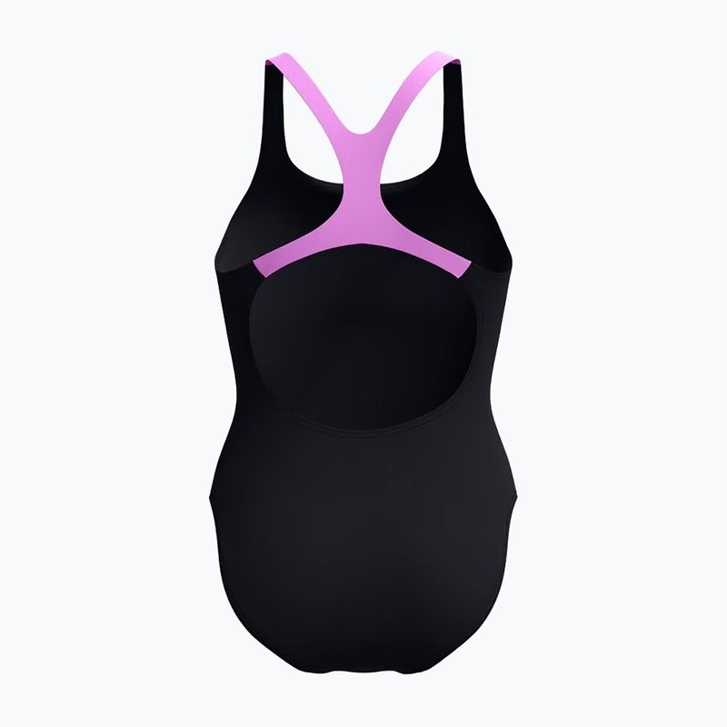 Costume da bagno intero da donna Speedo Medley Logo Medalist neon violet 2