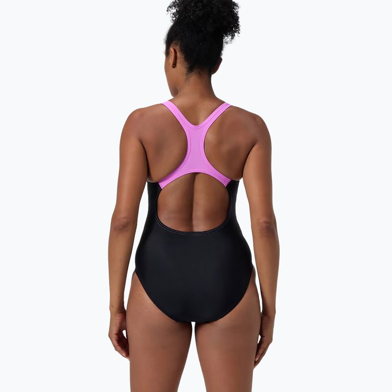 Costume da bagno intero da donna Speedo Medley Logo Medalist neon violet 7