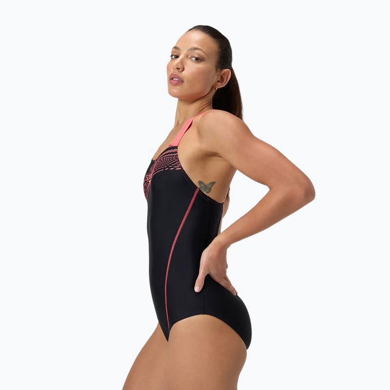 Costume da bagno intero donna Speedo Medley Logo Medalist coral sands 8