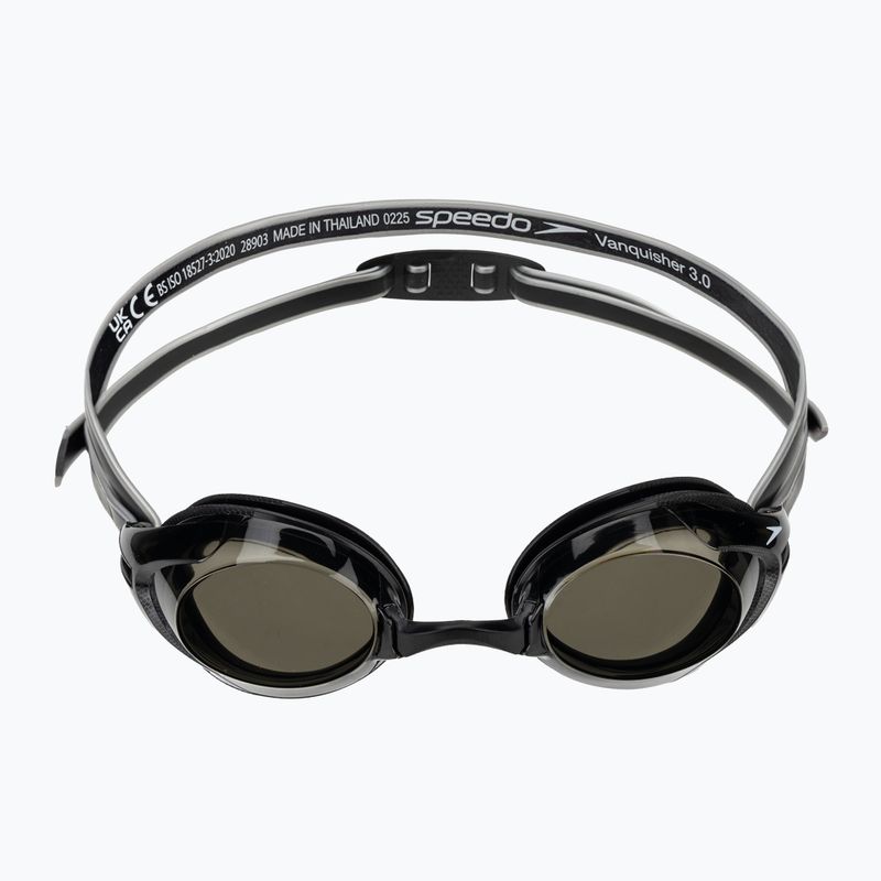 Occhiali da nuoto Speedo Vanquisher 3.0 nero/fumo 2