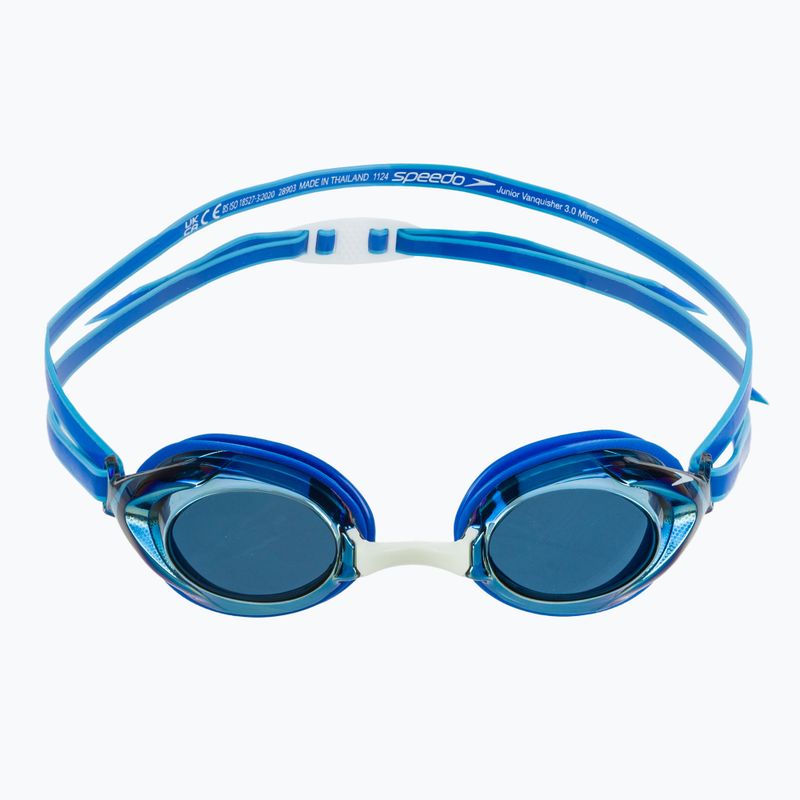 Occhialini da nuoto Speedo Vanquisher 3.0 Mirror per bambini cobalt pop / cobalt / gold mirror 2