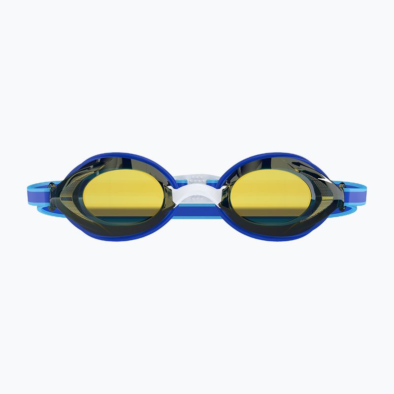 Occhialini da nuoto Speedo Vanquisher 3.0 Mirror per bambini cobalt pop / cobalt / gold mirror 2