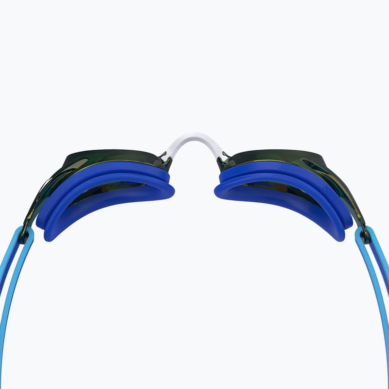 Occhialini da nuoto Speedo Vanquisher 3.0 Mirror per bambini cobalt pop / cobalt / gold mirror 3