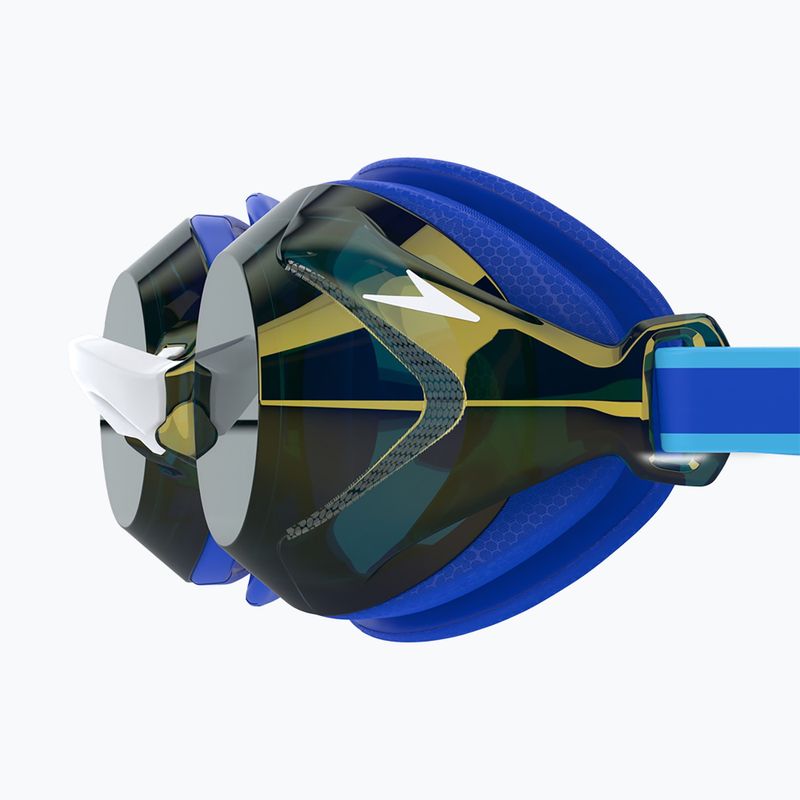 Occhialini da nuoto Speedo Vanquisher 3.0 Mirror per bambini cobalt pop / cobalt / gold mirror 4