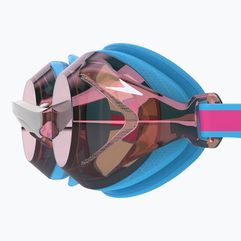 Occhialini da nuoto Speedo Vanquisher 3.0 Mirror per bambini picton blu/vermiglio/oro a specchio 3