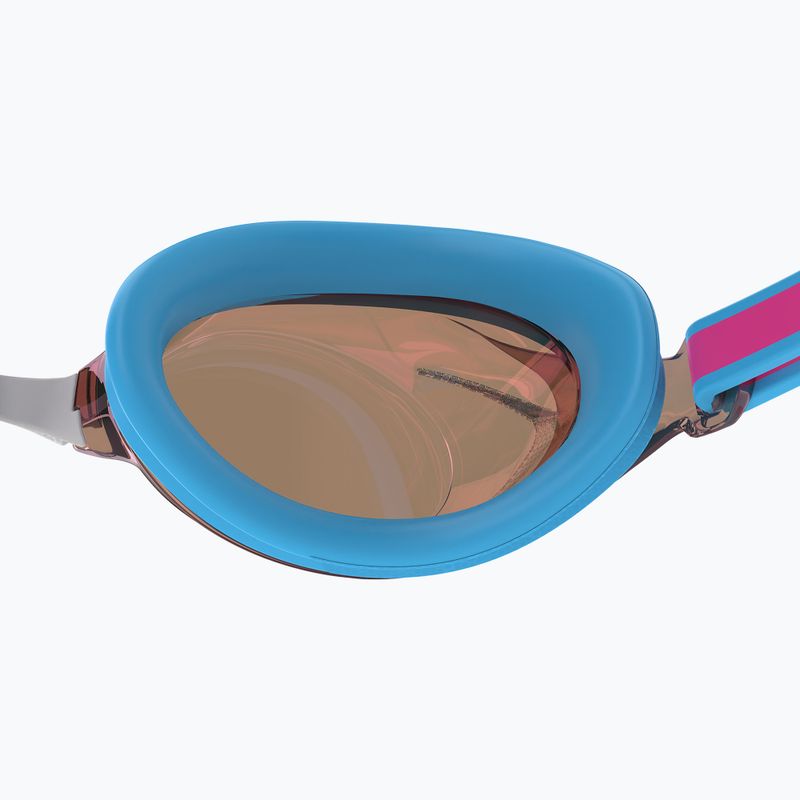 Occhialini da nuoto Speedo Vanquisher 3.0 Mirror per bambini picton blu/vermiglio/oro a specchio 5