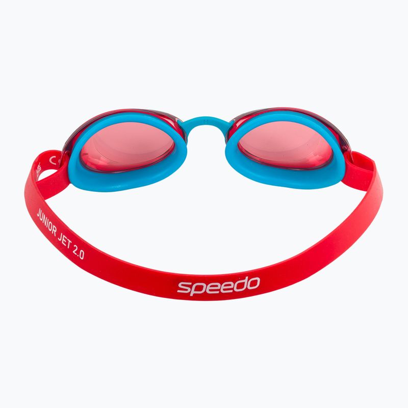 Occhialini da nuoto Speedo Jet 2.0 per bambini turchese / rosso lava 4