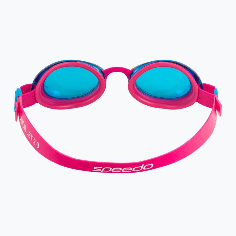 Occhialini da nuoto Speedo Jet 2.0 rosa elettrico / azzurro per bambini 4