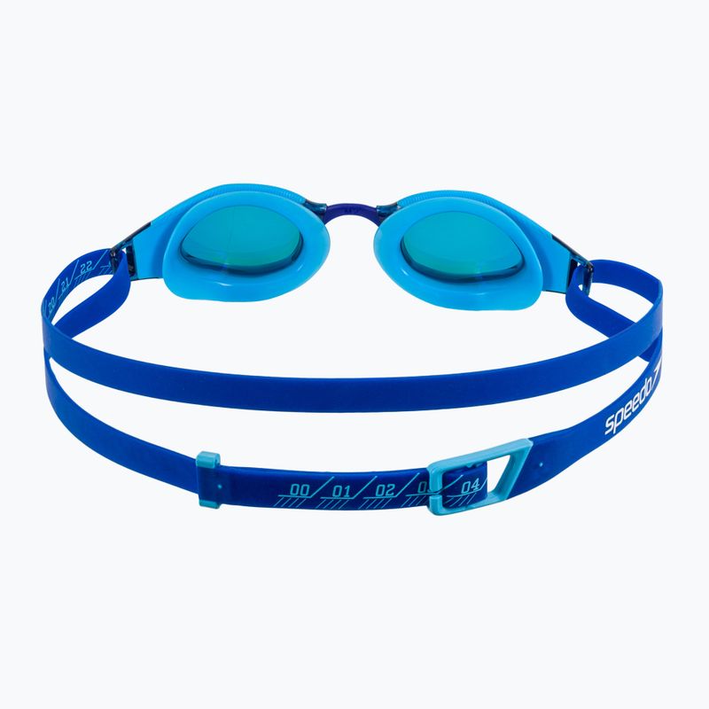 Occhialini da nuoto Speedo Fastskin Hyper Elite Mirror per bambini blu picton / cobalto / iris 4
