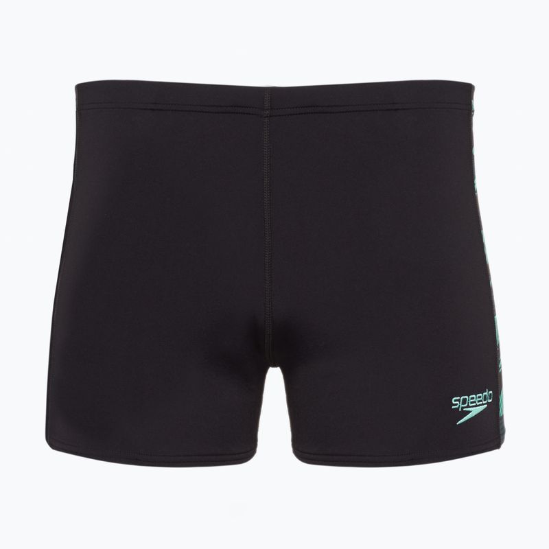 Speedo Hyperboom Panel Aquashort boxer da uomo per il nuoto, nero/etc.