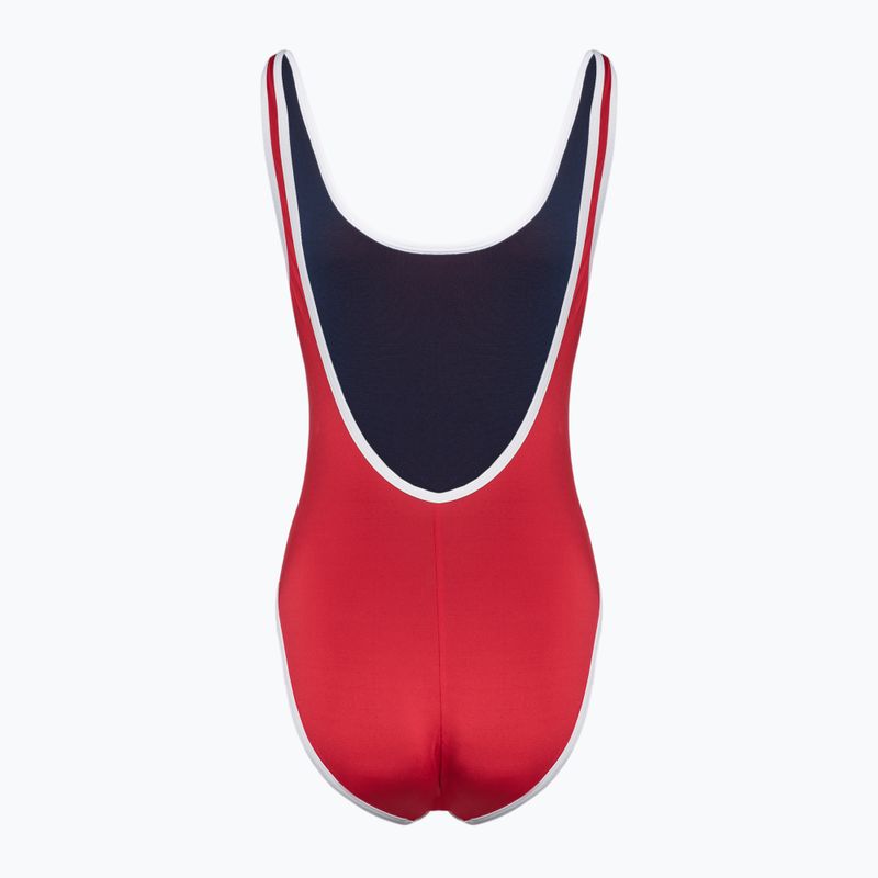 Speedo costume intero donna Solid Bound Scoop alto rischio rosso 2