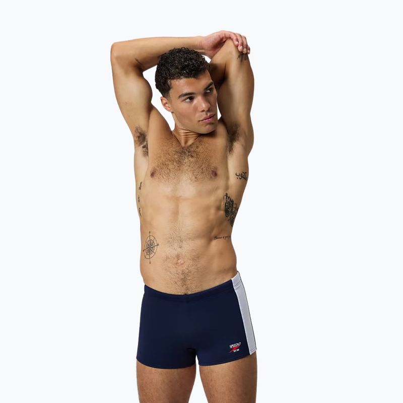 Boxer da nuoto da uomo Speedo Colorblock Square Leg peacot 7