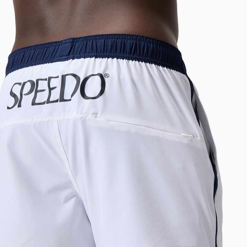 Speedo Jetstream Retro Logo Volley 16" da uomo, pantaloncini da bagno bianchi 3