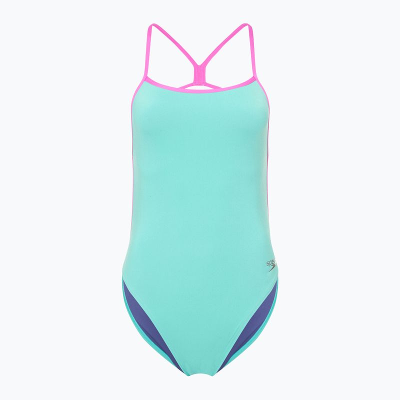 Costume intero Speedo Solid Vback arctic glass donna