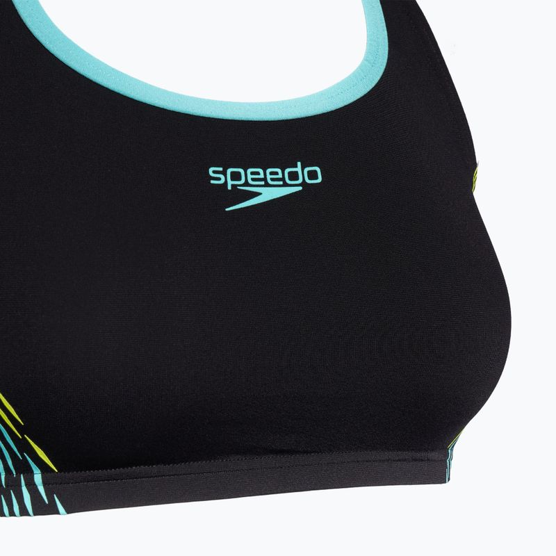 Costume da bagno a due pezzi da donna Speedo Placement iper giallo 3