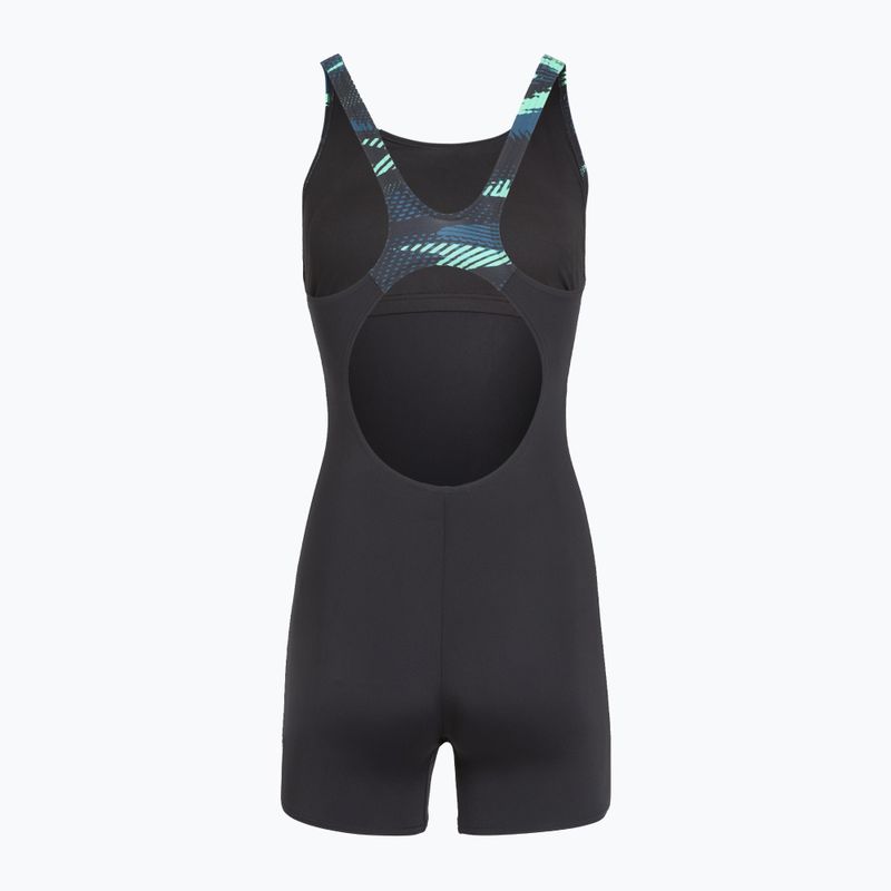 Costume da bagno intero donna Speedo HyperBoom Splice Legsuit dark teal 2
