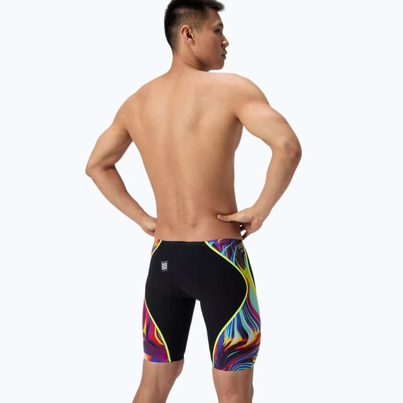 Jammer da nuoto da uomo Speedo Fastskin LZR Intent 2.0 Jammer black/molten blur/hyper yellow 3