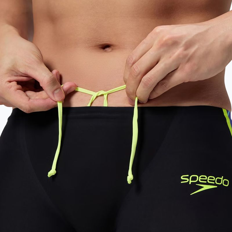 Jammer da nuoto da uomo Speedo Fastskin LZR Intent 2.0 Jammer black/molten blur/hyper yellow 6