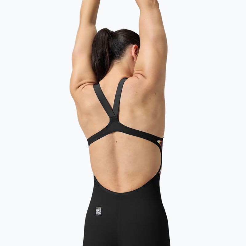 Costume da bagno intero da donna Speedo Fastskin LZR Pure Valor 2.0 Openback Kneeskin black/molten blur 6