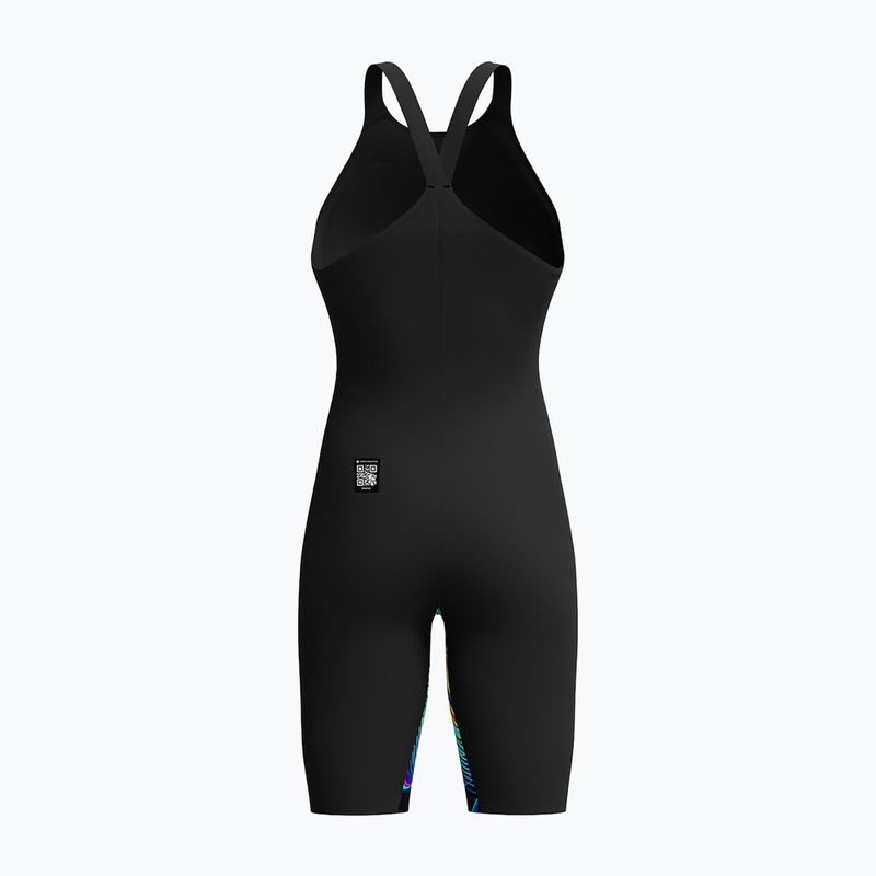 Costume da bagno intero da donna Speedo Fastskin LZR Pure Valor 2.0 Closedback Kneeskin black/molten blur 2