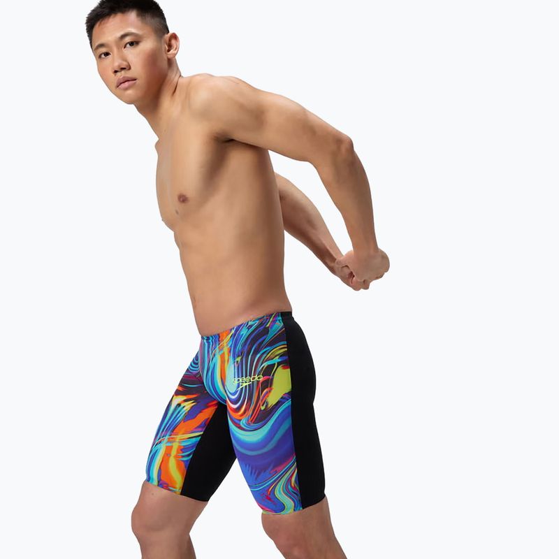 Speedo Fastskin LZR Pure Valor 2.0 Uomo Swim Jammers molten black/molten blur 4