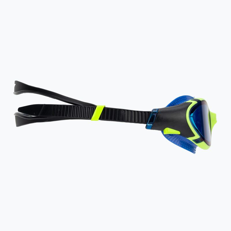 Occhiali da nuoto Speedo Biofuse 2.0 Mirror lime elettrico / cobalto / specchio iris 3