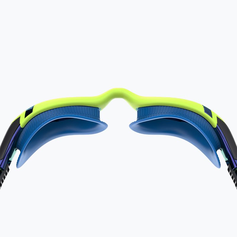 Occhiali da nuoto Speedo Biofuse 2.0 Mirror lime elettrico / cobalto / specchio iris 3