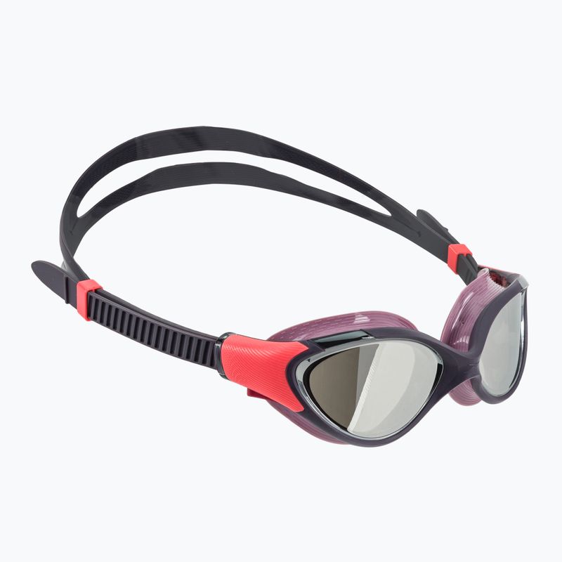 Occhialini da nuoto Speedo Biofuse 2.0 Mirror donna vintage fog / acciaio / argento mirror