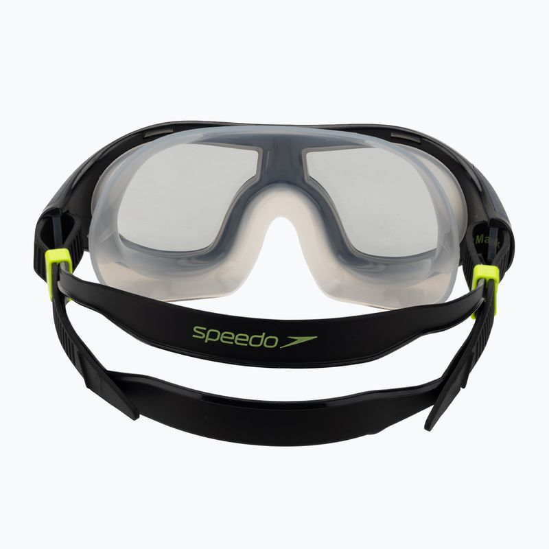 Speedo Biofuse 2.0 nero / acciaio maschera da nuoto 4