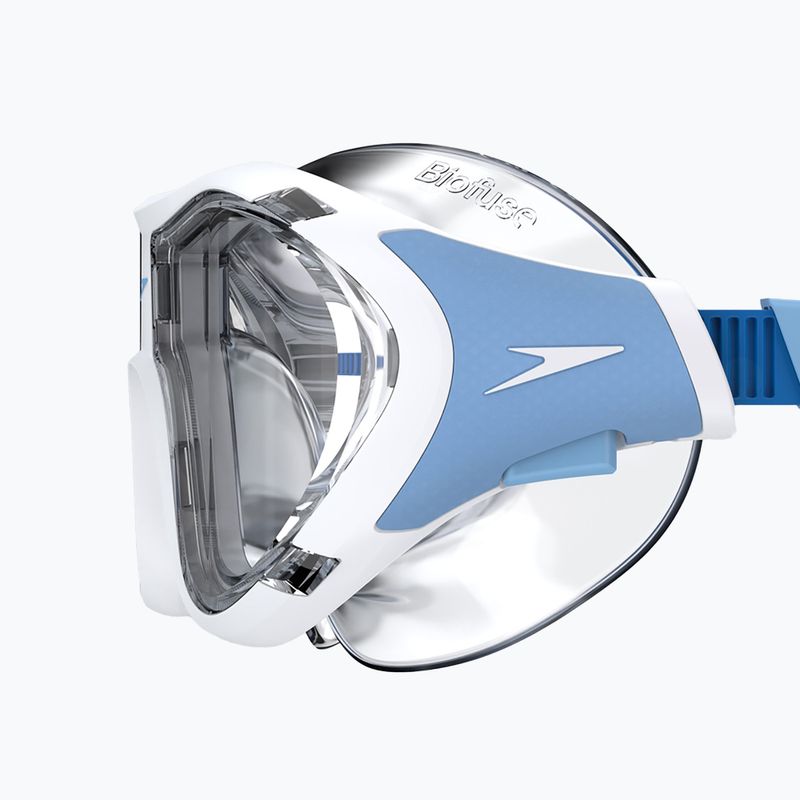 Speedo Biofuse 2.0 maschera da nuoto bianca / trasparente 4
