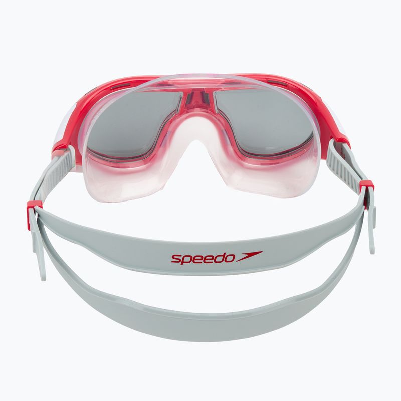 Maschera da bagno Speedo Biofuse 2.0 ad alto rischio rosso/fumo per bambini 4