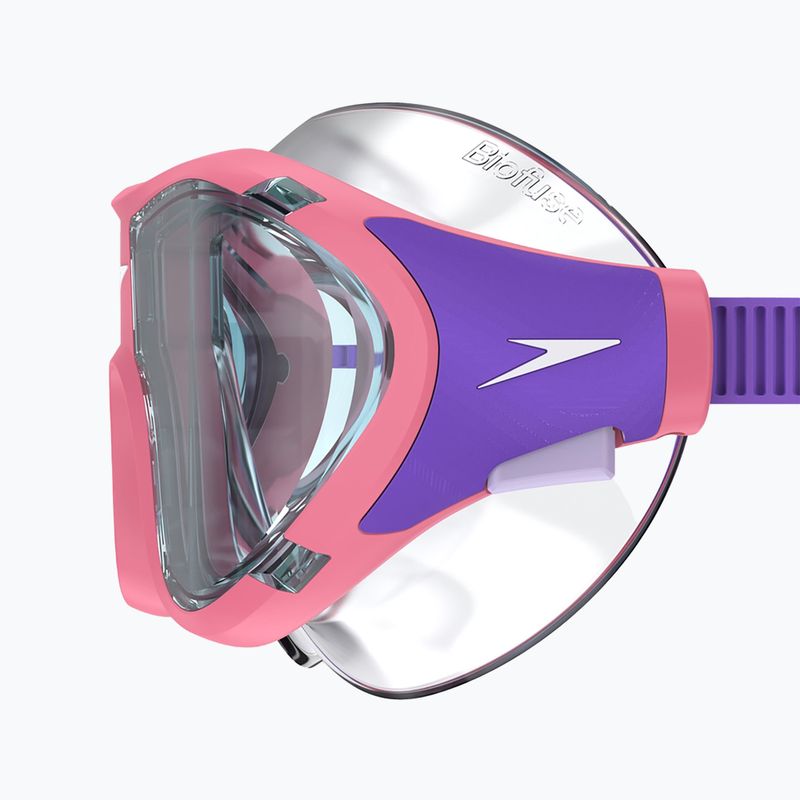 Maschera da bagno per bambini Speedo Biofuse 2.0 rosa limonata / acciaio 4